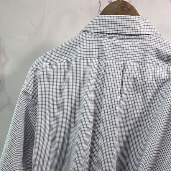 Brooks Brothers Shirt Men XXL 18 1818 Regent Non Iron Original Polo Windowpane - Picture 6 of 16